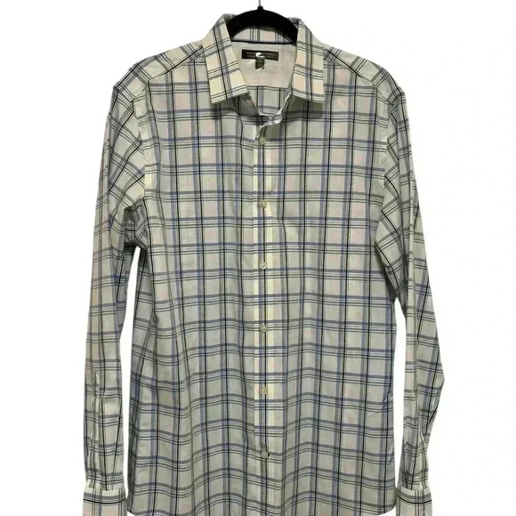 Banana Republic Other - Banana Republic Men's Blue Plaid Shirt Slim Fit Size Medium